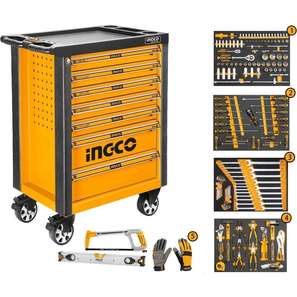 Ingco HTCS271621 Roller Tool Cabinet / Tool Chest with 162 pcs Hand Tools Set - KHM Megatools Corp. Ingco HTCS271621 Roller Tool Cabinet / Tool Chest with 162 pcs Hand Tools Set - KHM Megatools Corp.